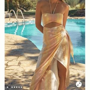 Anthropology L SPACE HALTER COVER-UP DRESS